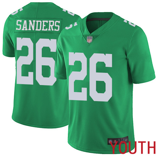 Youth Philadelphia Eagles #26 Miles Sanders Limited Green Rush Vapor Untouchable NFL Jersey Football